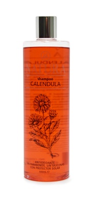 NATURA CHAMPU CALENDULA 500ml sin parabenos ni siliconas, con proteccion solar LIHETO cx12