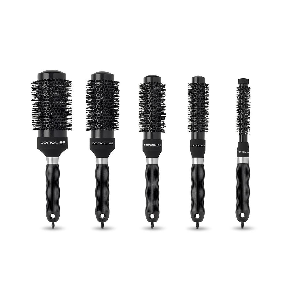 CEPILLO TERMICO THE BRUSH BLACK KIT 5uds CORIOLISS