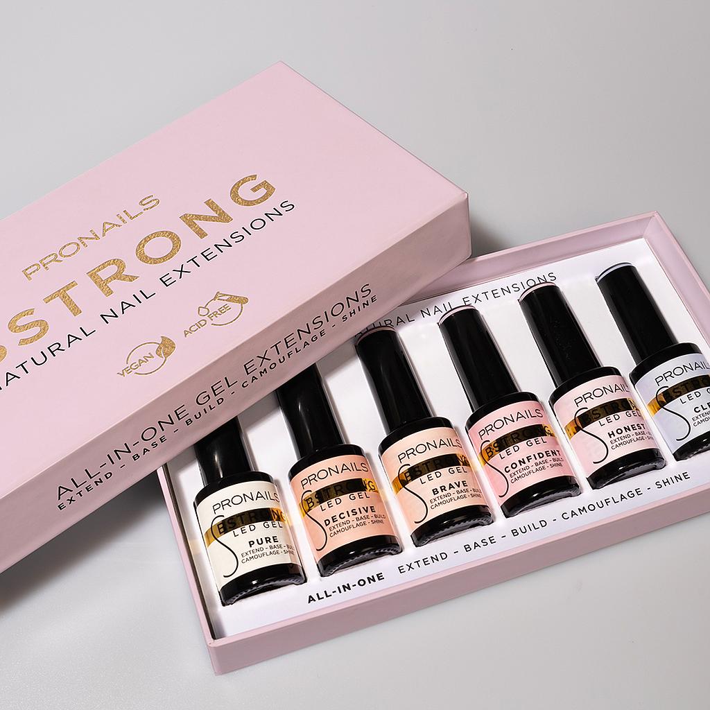 PN BStrong LED Gel Set 6 uds