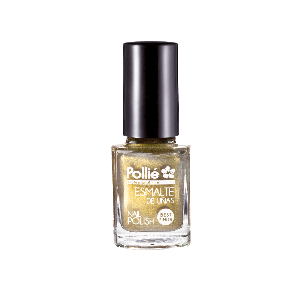 ESMALTE UÑAS oro dorado 12ml POLLIE cx3