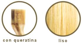 CABELLO NAT. KERATINA LISO COLOR 6-27 55/60cm 10uds