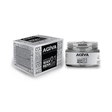 GOMINA COLOR GRIS HAIRPIGMENT WAX 01 ASH 120gr AGIVA